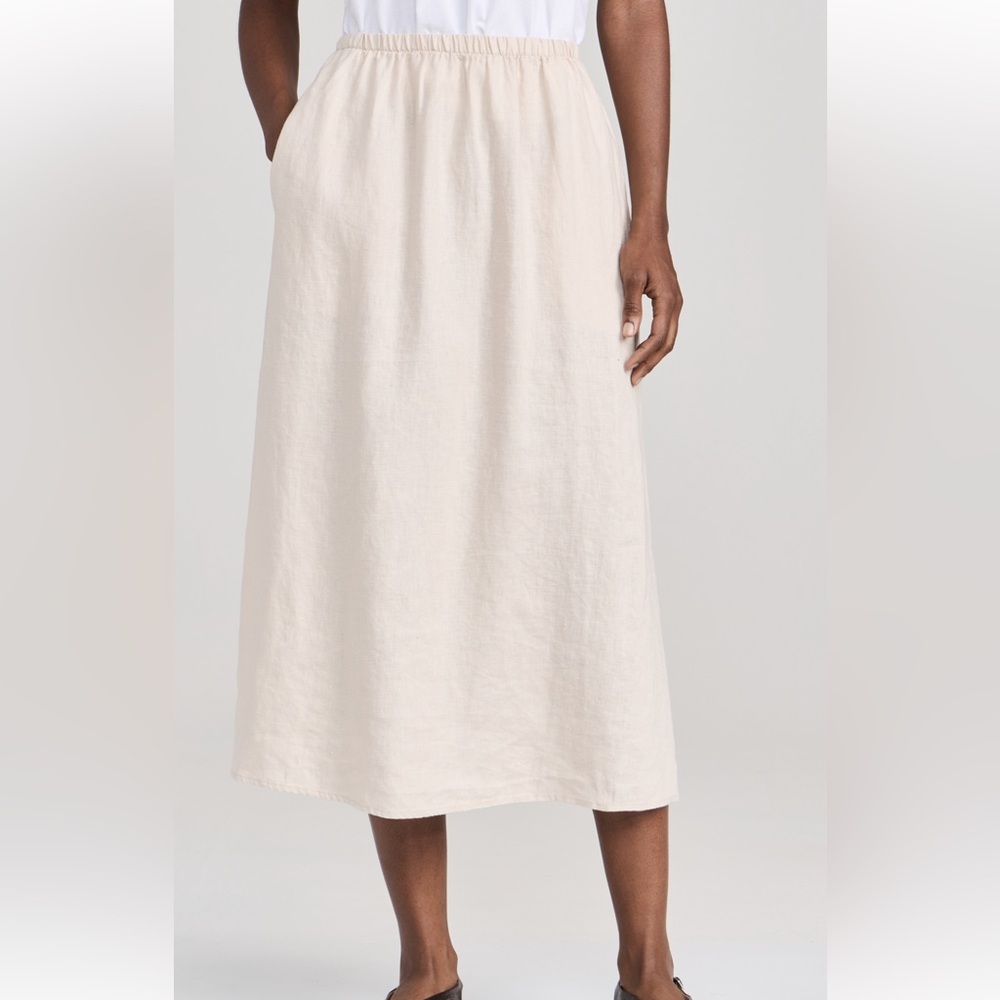 XIRENA Loretta Linen Midi Skirt NWT